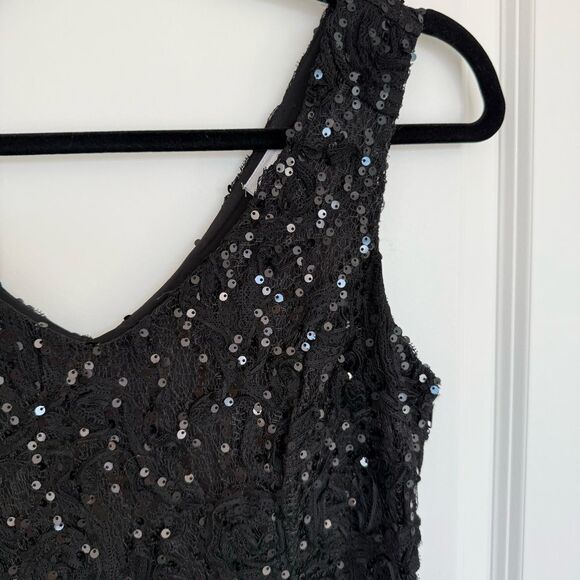SUZY SHEIR | Black Sequin Dress - Picture 2 of 10